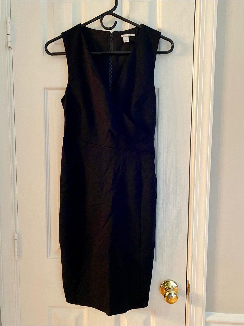 Halogen Black V-Neck Fitted Dress